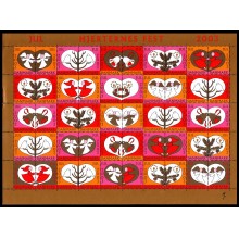 2003. Danmark. Julemærker, ufoldet helark. 